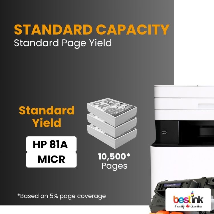 Compatible HP 81A CF281A MICR Black Toner Cartridge
