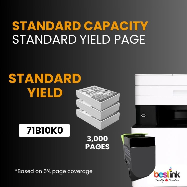 Compatible Lexmark71B10K0 Toner Cartridge