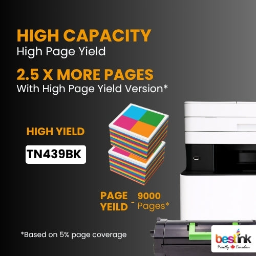 Compatible Brother TN439BK Black Toner Cartridge Ultra High Yield ( 1 Pack )