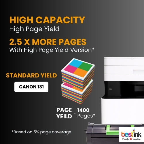 Canon 131 Compatible Toner Cartridge Cyan ( 1 Pack ) Standard Yield
