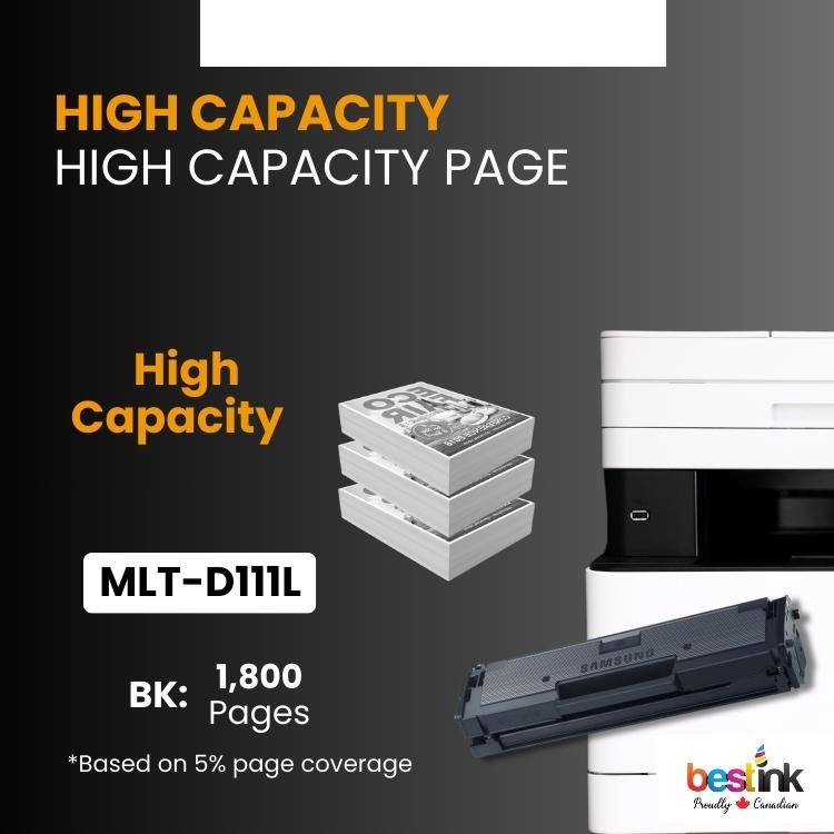 Compatible Samsung MLT-D111L 1 Pack (High Capacity)