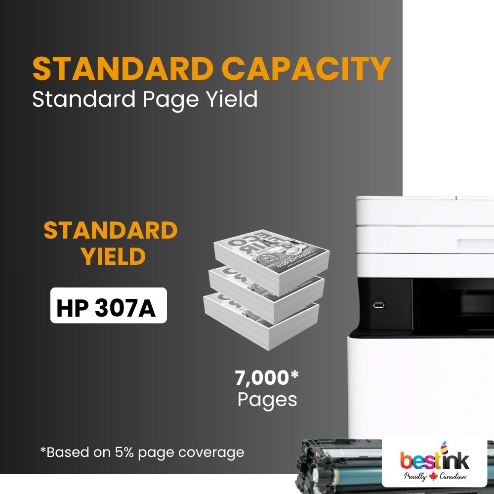 Compatible HP 307A CE740A Black Toner Cartridge