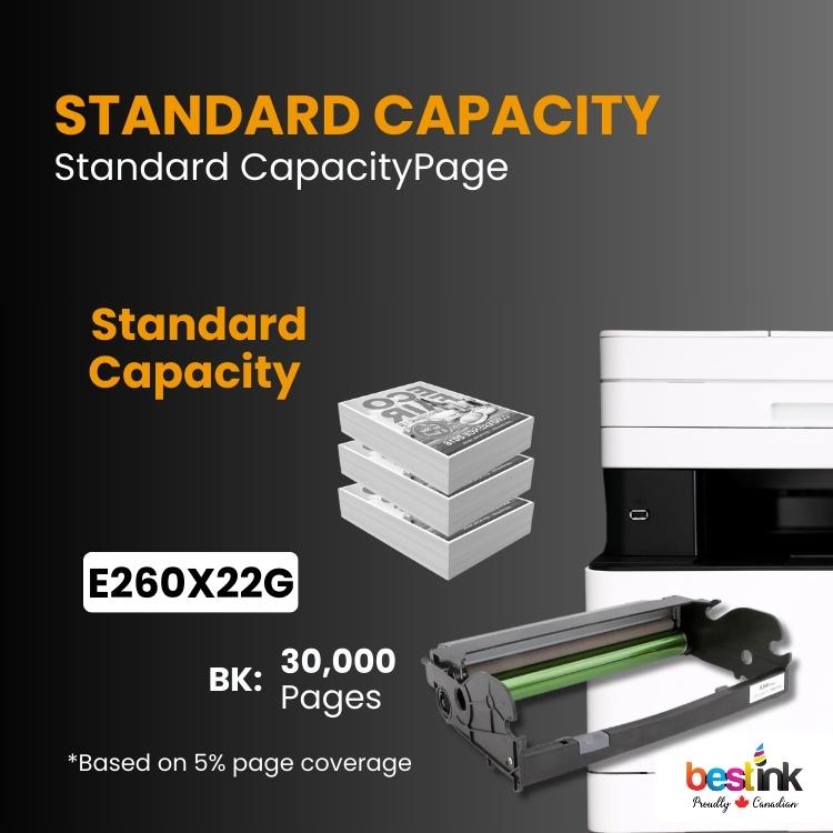 Compatible Lexmark E260X22G Photoconductor Kit (toner not included)