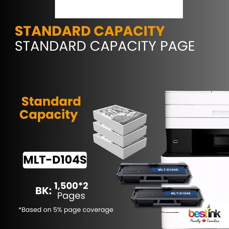 Compatible Samsung MLT-D104S 2 Pack
