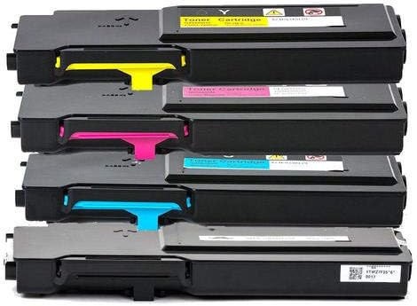 Cartouches de toner compatibles Bestink pour Xerox 106R02225/106R02226/106R02227/106R02228, lot de 4, très haut rendement, pour Phaser 6600, 6600/DN, 6600/N, 6600/YDN, WorkCentre 6605, 6605/DN, 6605/N (noir/crème/jaune)