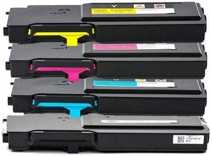 Cartouches de toner compatibles Bestink pour Xerox 106R02225/106R02226/106R02227/106R02228, lot de 4, très haut rendement, pour Phaser 6600, 6600/DN, 6600/N, 6600/YDN, WorkCentre 6605, 6605/DN, 6605/N (noir/crème/jaune)