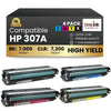 Cartouche de toner noir compatible HP 307A CE740A