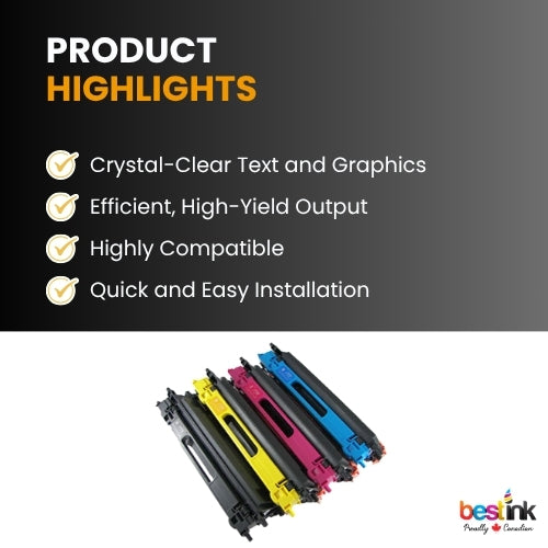 Brother TN336 Compatible Toner Cartridge Combo BK/C/M/Y (4 Pack)