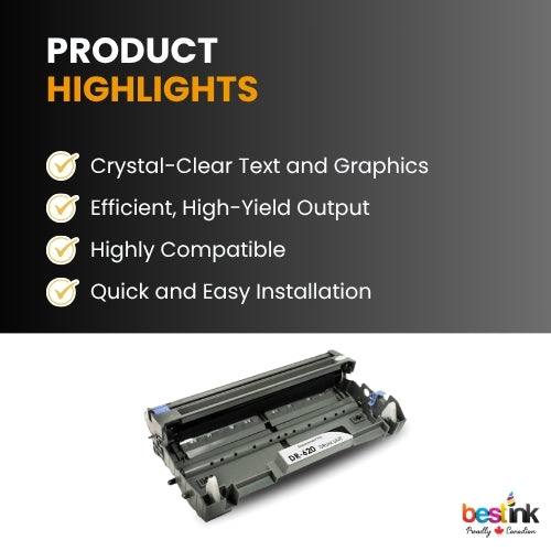 Compatible Brother DR620 Drum Black (1 Pack) Standard Yield