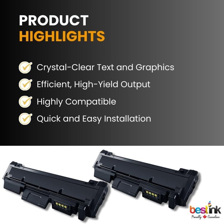 Compatible Samsung MLT-D116L 2 Pack (High Capacity)