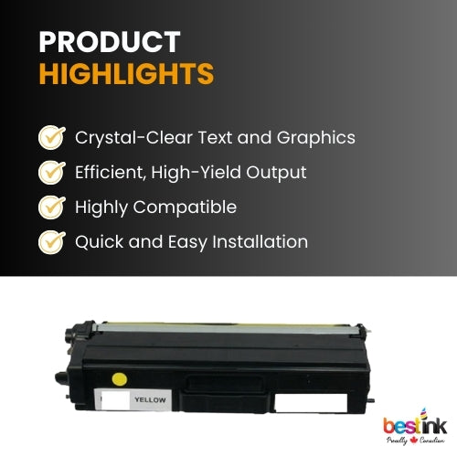 Compatible Brother TN436Y Yellow Toner Cartridge Extra High Yield ( 1 Pack )