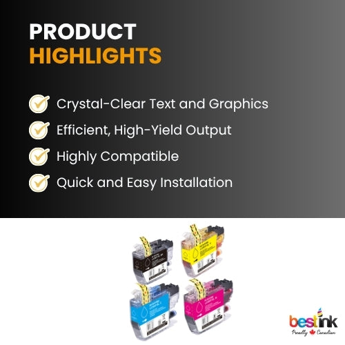 Brother LC3017 Compatibel Ink Cartridge BK/C/M/Y ( 4 Pack ) High Yield