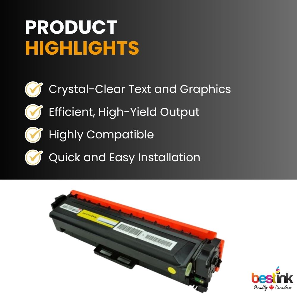 Cartouche de toner noir haute capacité compatible HP 410X CF410X