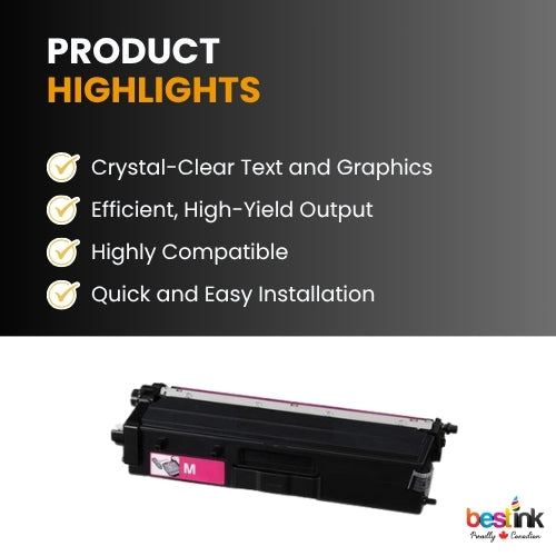 Compatible Brother TN439M Magenta Toner Cartridge Ultra High Yield