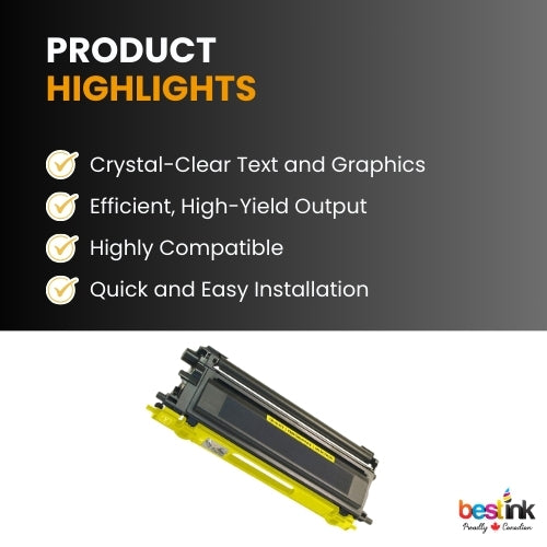 Compatible Brother TN115Y  Yellow Toner Cartridge High Yield ( 1 Pack )