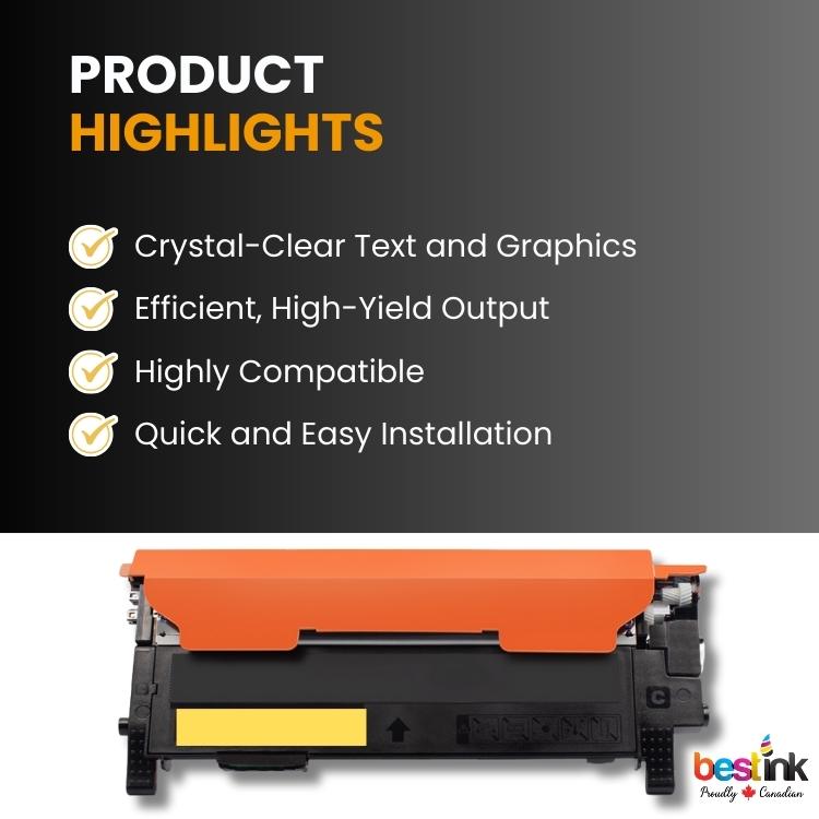 Compatible Samsung CLT-K404S Yellow 1 Pack