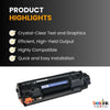 Compatible HP 35A CB435A Black Toner Cartridge  (1 Pack)