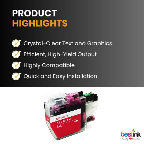 Brother LC3019 Compatibe Ink Cartridge Magenta ( 1 Pack ) Super High Yield