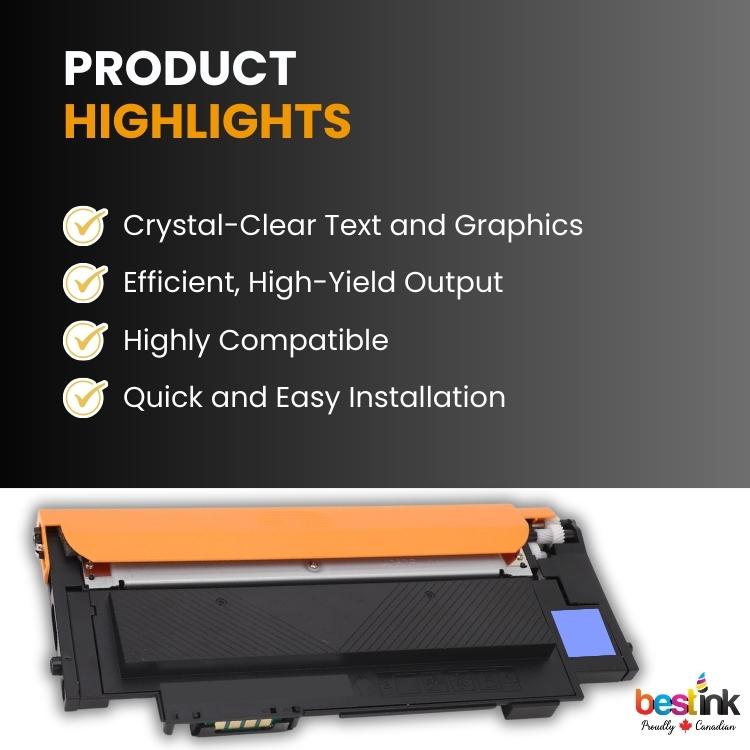 Toner cyan compatible Samsung CLT-R409S (1 paquet)