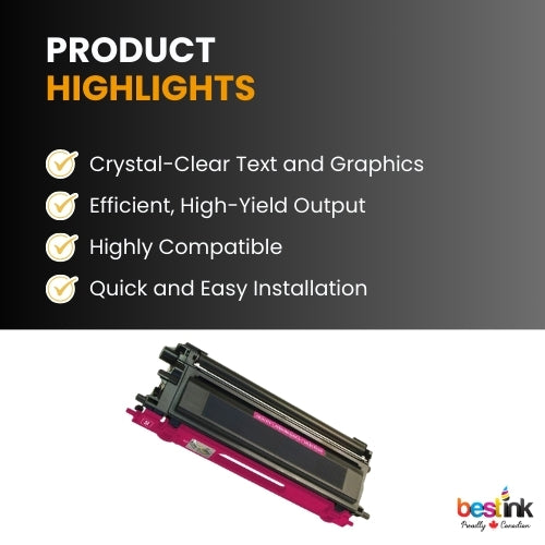 Compatible Brother TN115M  Magenta Toner Cartridge High Yield ( 1 Pack )