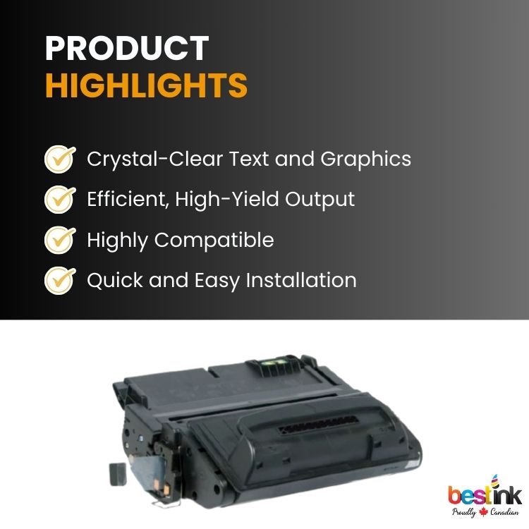 Compatible HP 39A Q1339A Black Toner Cartridge (1 Pack)
