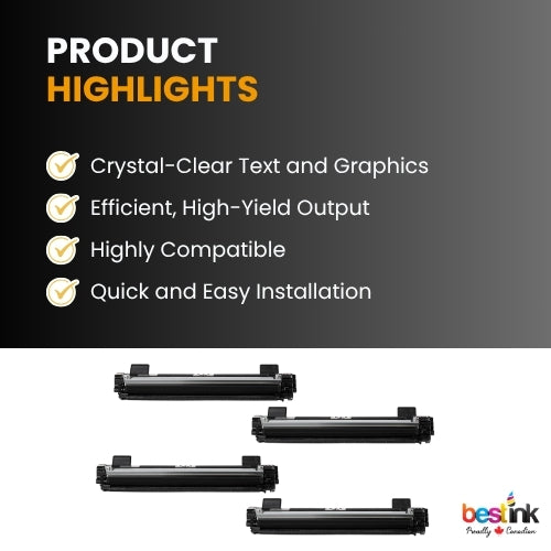 Brother TN1030 TN1060 Compatible Black Toner Cartridge (4 Pack) Combo