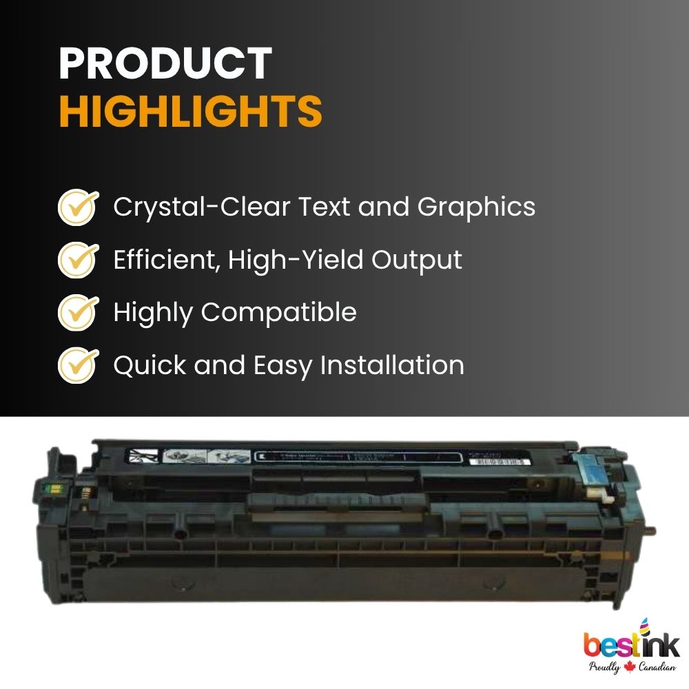 Compatible HP 304A CC530A Black Toner Cartridge Standard Yield