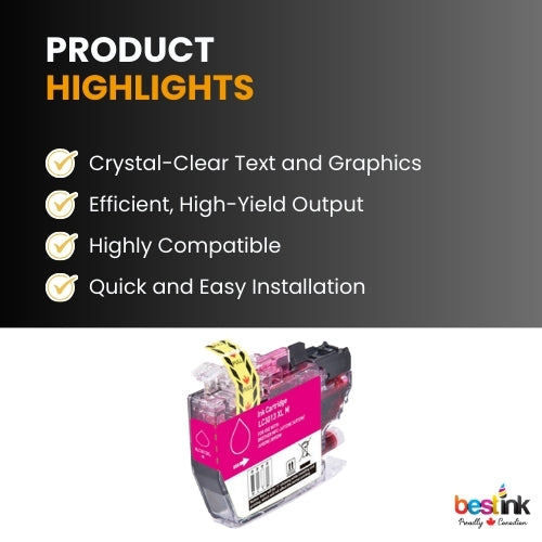 Brother LC3013XL Compatible Ink Cartridge Magenta ( 1 Pack ) High Yield