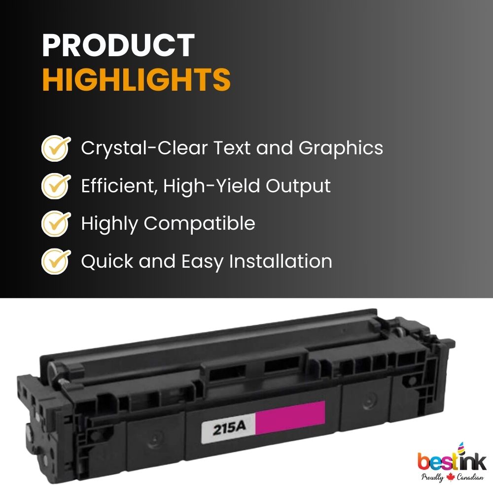 Compatible HP 215A W2313A Magenta Toner Cartridge Standard Yield- With Chip