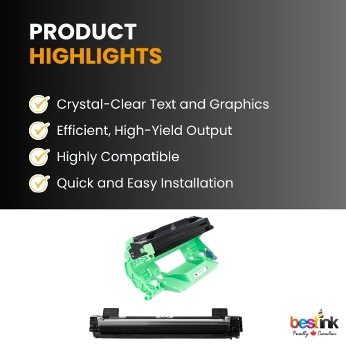 Brother TN1030 DR1030 Toner Cartridge and Drum Combo ( 1 Pack ) Standard Yield