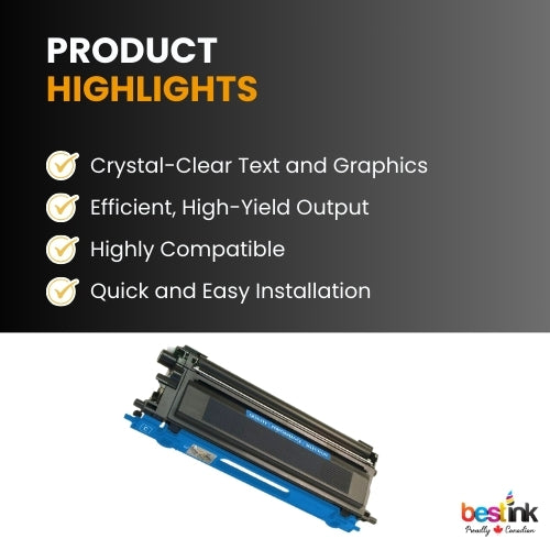 Compatible Brother TN115C Cyan Toner Cartridge High Yield ( 1 Pack )