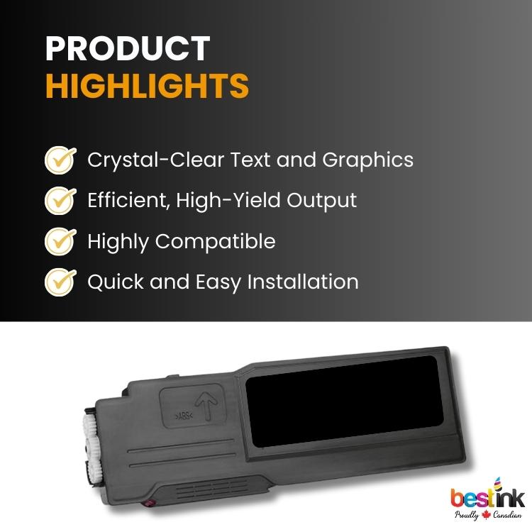 Cartouche de toner noir compatible Xerox 106R01630, 1 paquet