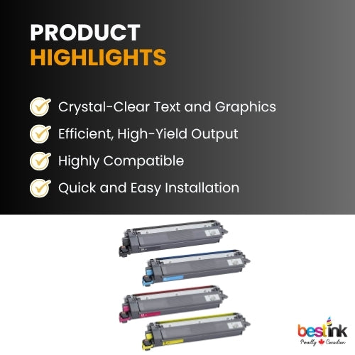 Brother TN229XL BK/C/M/Y Compatible Toner High Yield ( 4 Pack )