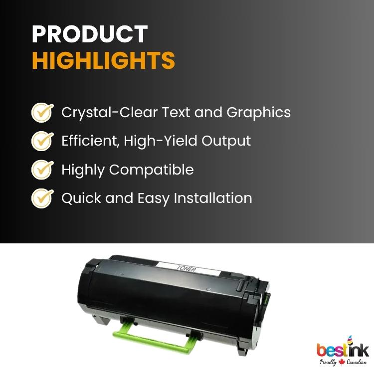 Compatible Lexmark  60F1H00 Black Toner Cartridge 1 Pack