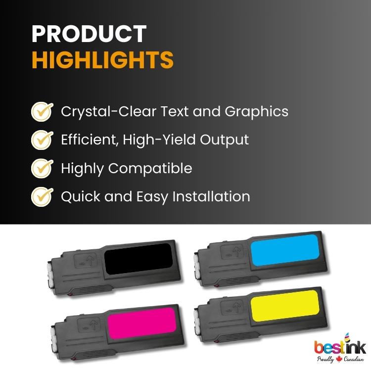 Cartouche de toner noir compatible Xerox 106R01630, 1 paquet