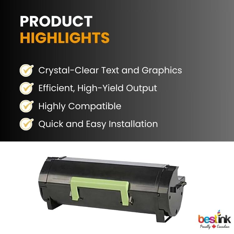 Compatible Lexmark  51B1H00 Black Toner 1 Pack
