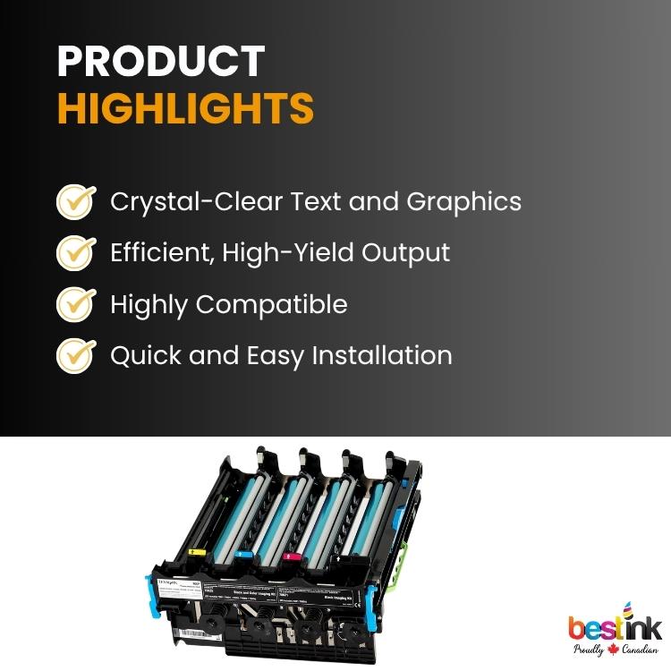 Compatible Lexmark 700Z5-70C0Z50 Black and Color Imaging Kit