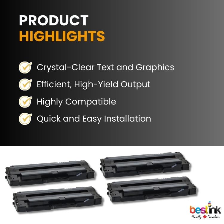 Compatible Samsung MLT-D105L 4 Pack