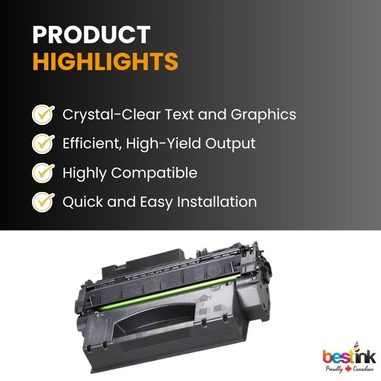 Cartouche de toner noir compatible HP 53A Q7553A (1 paquet)