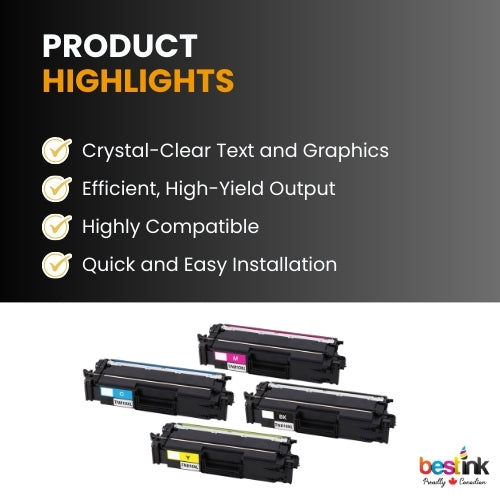 Brother TN810xl Toner Cartridge BK/C/M/Y ( 4 Pack ) High Yield