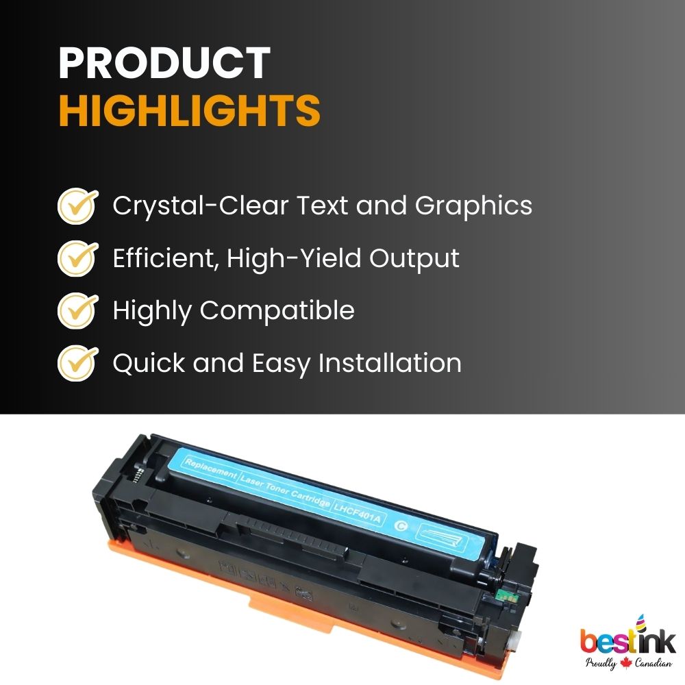Cartouche de toner cyan compatible HP 201A CF401A