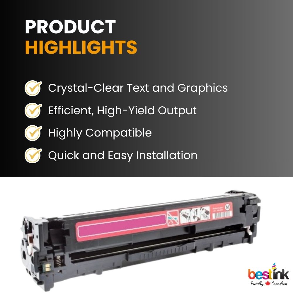 Cartouche de toner magenta compatible HP 128A CE323A