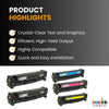 Compatible HP 305A Toner Cartridge Combo 2BK/C/M/Y Standard Yield (5 Pack)