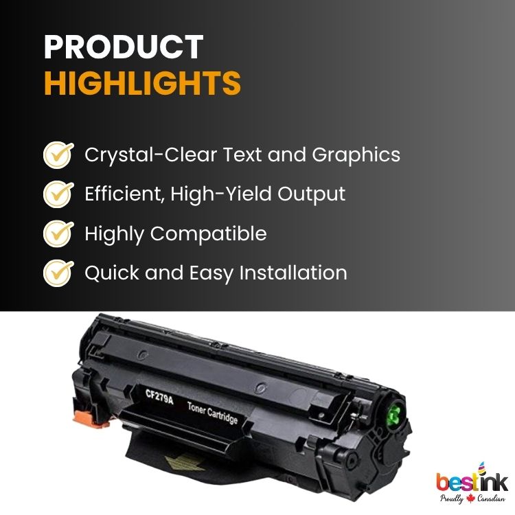 Compatible HP 79A CF279A Black Toner Cartridge (1 Pack)