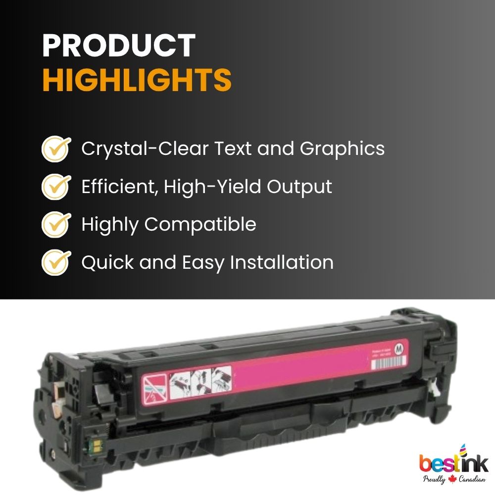 Compatible HP 305A CE413A Magenta Toner Cartridge Standard Yield