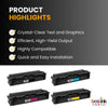 Compatible HP 215A Toner Cartridge Standard Yield BK/C/M/Y (4 Pack)- With Chip