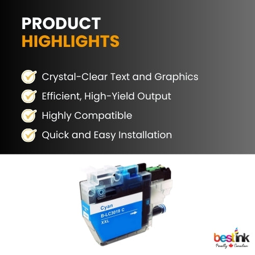 Brother LC3019 Compatibe Ink Cartridge Cyan ( 1 Pack ) Super High Yield
