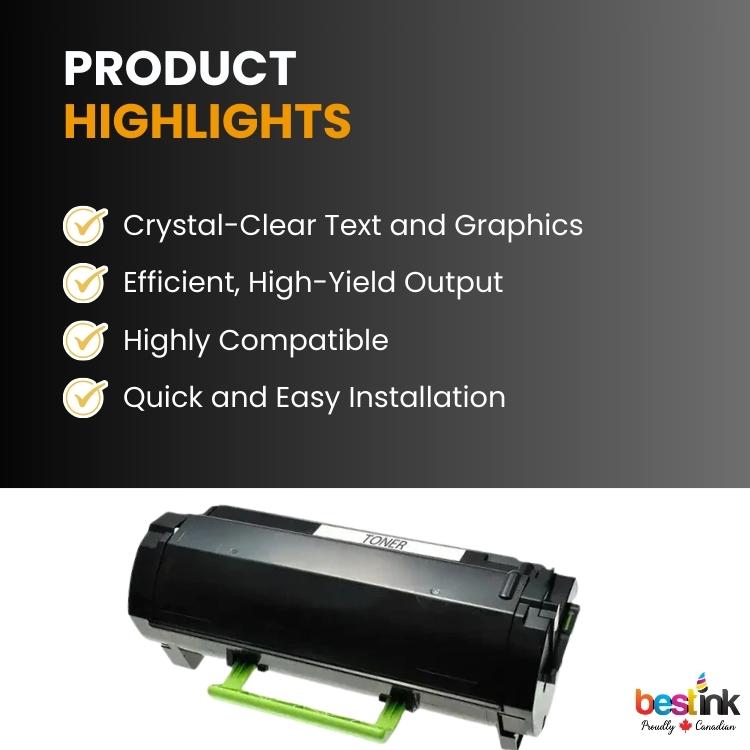 Compatible Lexmark  60F1X00 Black Toner Cartridge 1 Pack
