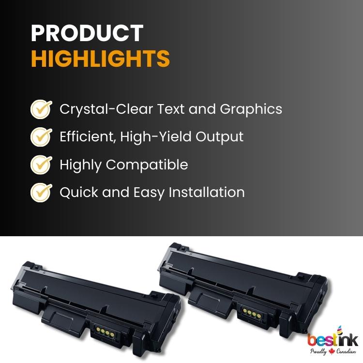 Compatible Samsung MLT-D116S 2 Pack