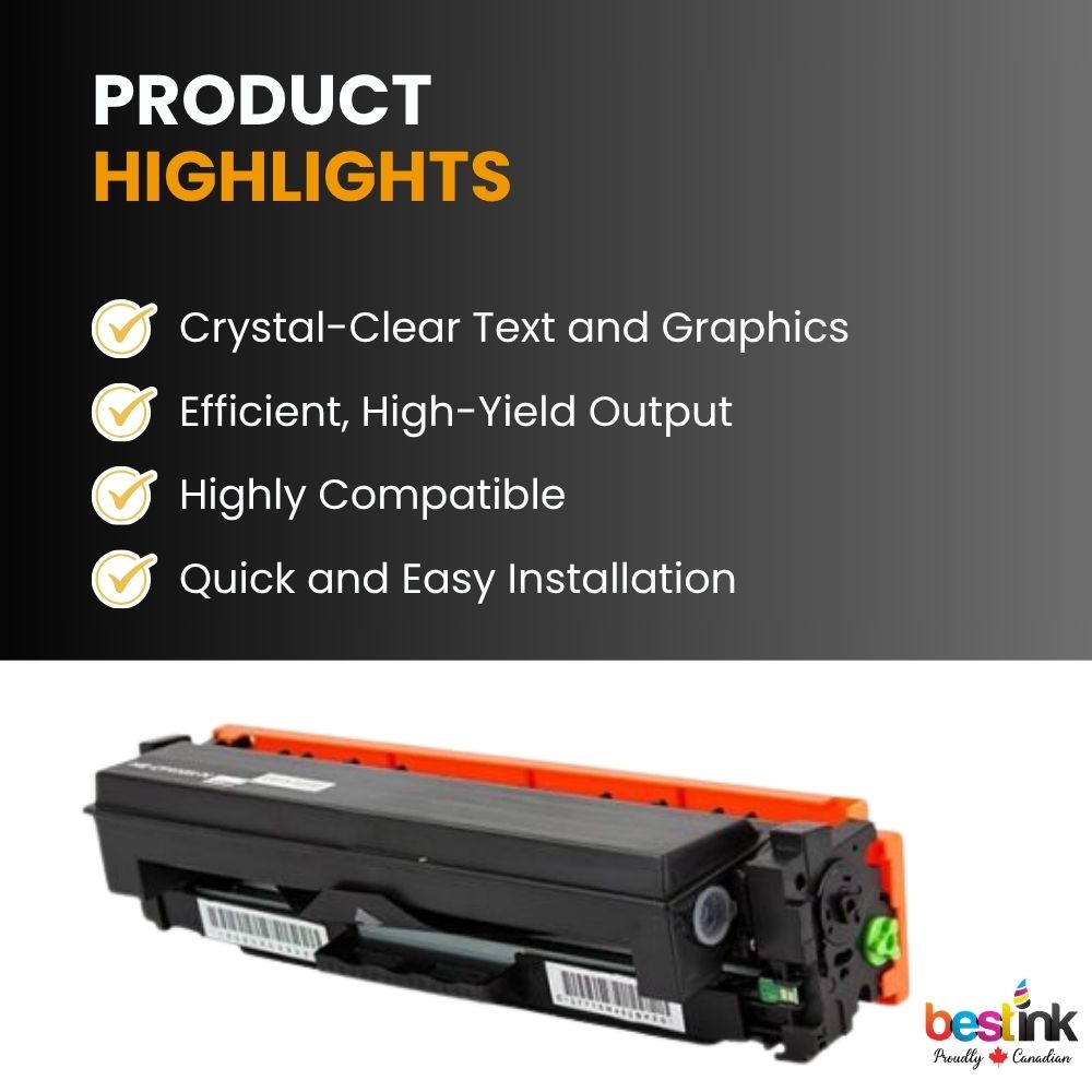 Cartouche de toner noir haute capacité compatible HP 410X CF410X